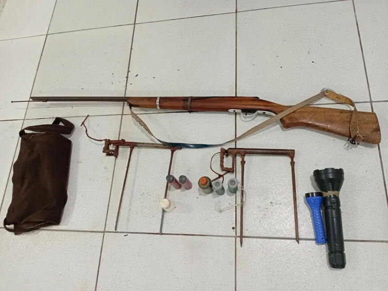 CIPPA desarticula caça ilegal e apreende armas em operação ambiental em Belmonte