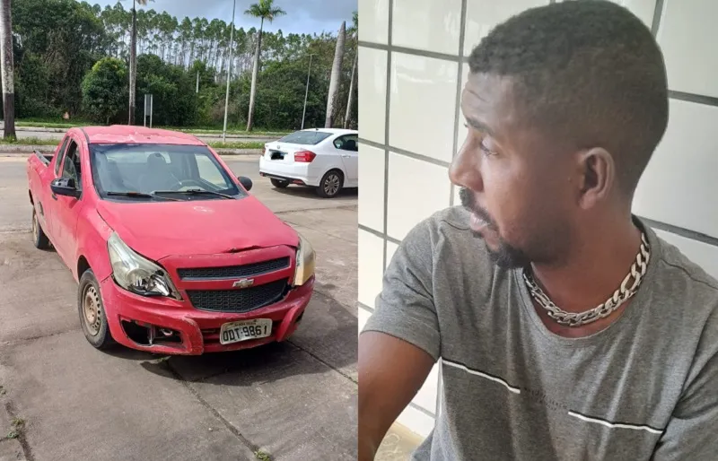 PRF prende motorista embriagado e sem habilitação após fuga e acidente em Teixeira de Freitas