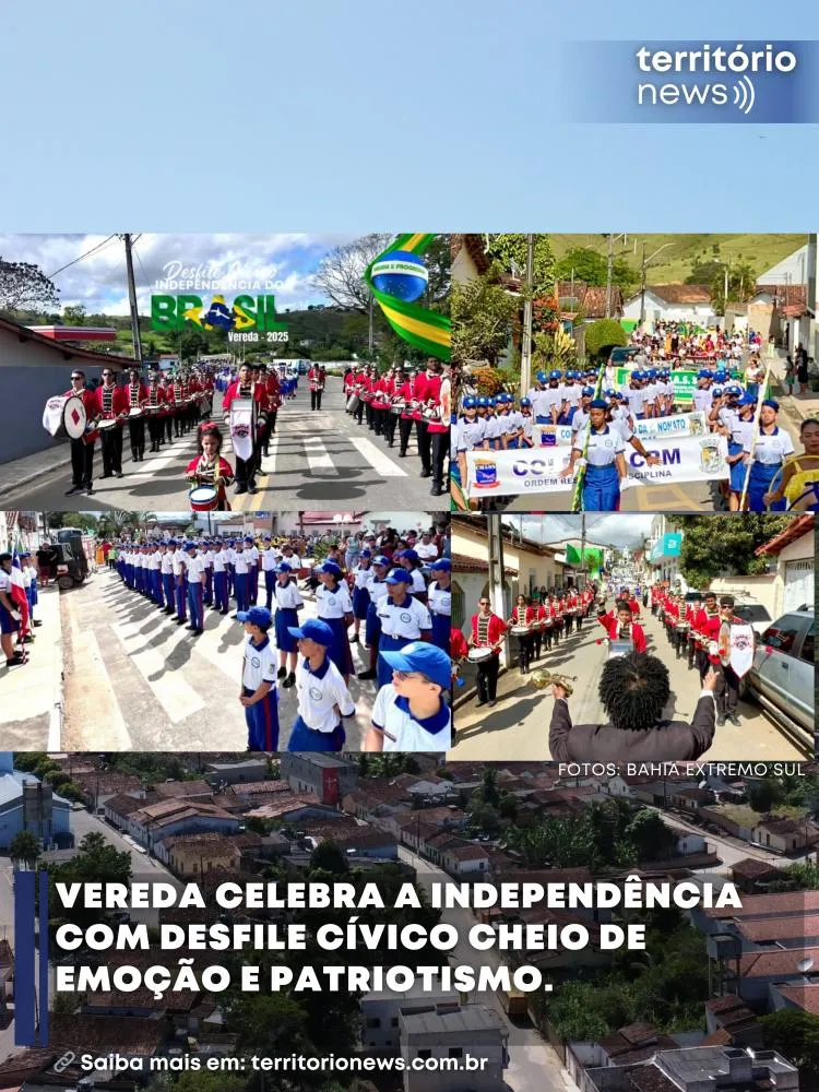 Vereda celebra a Independência com desfile cívico cheio de emoção e patriotismo