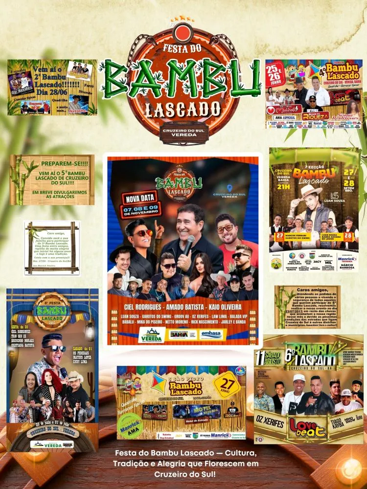 Festa do Bambu Lascado: cultura, tradição e recorde de público marcam a 9ª edição em Cruzeiro do Sul