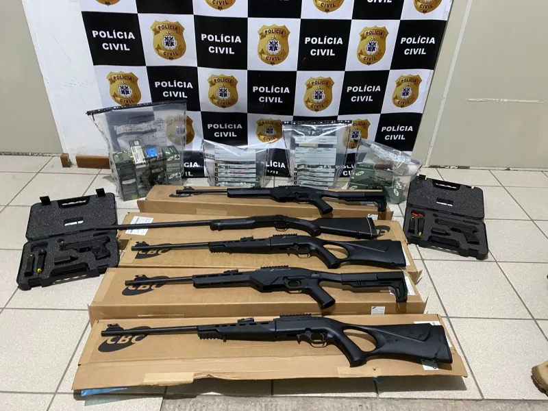 Teixeira de Freitas está entre os alvos da Operação Orion Scorpii contra comércio ilegal de armas