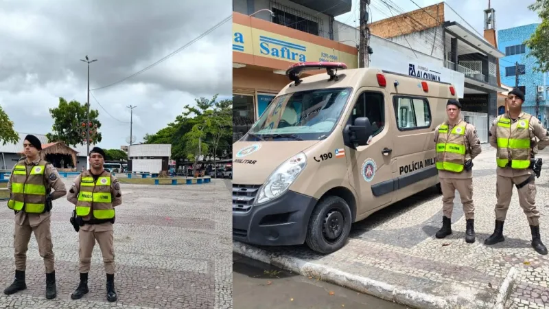 Polícia Militar reforça segurança em Teixeira de Freitas no período de Natal
