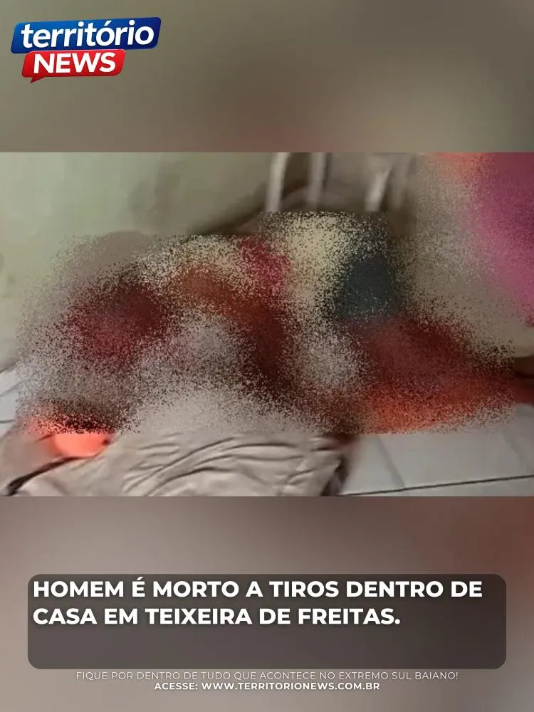 Homem é morto a tiros dentro de casa em Teixeira de Freitas