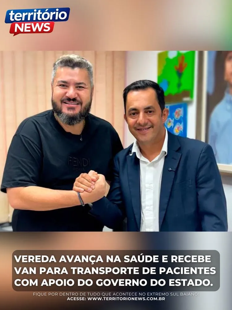 Vereda avança na saúde e recebe van para transporte de pacientes com apoio Governo do Estado