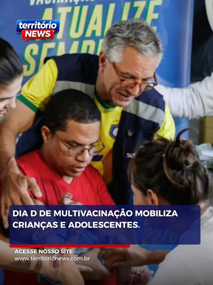 Dia D de Multivacinação mobiliza crianças e adolescentes para atualização da caderneta